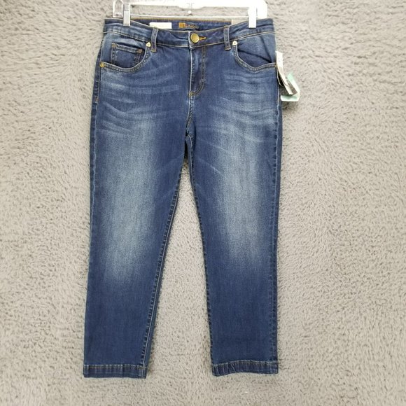 Kut from the Kloth Denim - Kut From The Kloth Jeans Womens 6 Medium Wash Stretch Mid Rise Crop Straight NWT